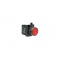 Купить Кнопки без фиксации: кнопка нажимная круглая красная cp100dк (1но) оптом и в розницу.
