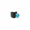 Купить Кнопки без фиксации: кнопка нажимная круглая синяя b102dм оптом и в розницу.