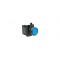 Купить Кнопки без фиксации: кнопка нажимная круглая синяя cp102dм (1но+1нз) оптом и в розницу.